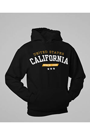 United States California Since 1986 Yazılı Unisex Oversize Hoodie
