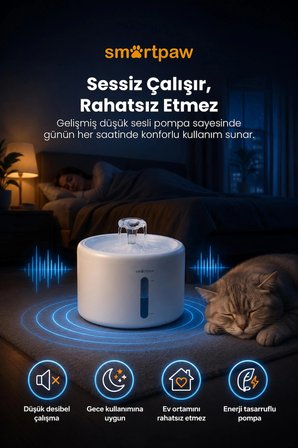 Smartpaw Aqua Core Kedi Su Pınarı (Distribütör Garantili)