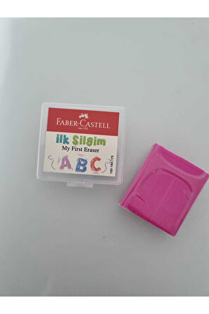 Faber-Castell Ilk Silgim Plastik Kutulu Renkli Hamur Silgi Pembe (3 Adet)