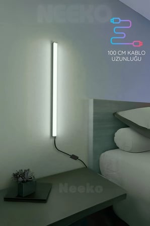 Mini Stick - Uzaktan Kumandalı Rgb Led 16 Renk Aplik - 54 Cm