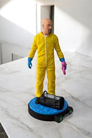 Walter White 3D SLA Baskı Koleksiyonluk Figür – El Boyamalı, Özel Tasarım