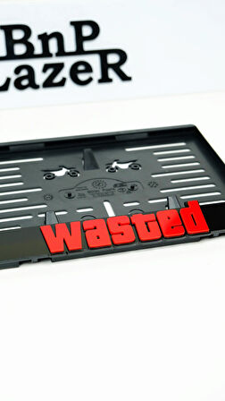 WASTED Pleksi Motor Plakalık