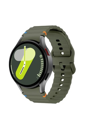 Samsung Galaxy Watch 4/5/6/7/FE/40/44/Classic/42/43/46/47 Uyumlu Örgü Çizgili Spor Silikon Kordon