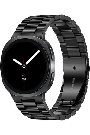 Samsung Galaxy Watch 8 / Watch 9 – 40 mm / 44 mm / Classic 46mm Paslanmaz Çelik Baklalı Kordon