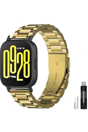 Redmi Watch 5 Active / Redmi Watch 5 Lite Uyumlu 22mm Metal Paslanmaz Çelik Kordon