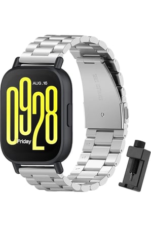 Redmi Watch 5 Active / Redmi Watch 5 Lite Uyumlu 22mm Metal Paslanmaz Çelik Kordon