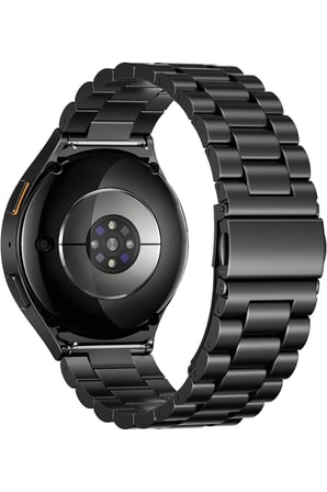 Samsung Galaxy Watch 4/5/6/7/FE/40/44/Classic/42/43/46/47 Uyumlu Kavisli Giriş Paslanmaz Çelik Kordon