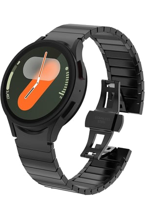 Samsung Galaxy Watch 4/5/6/7/FE/40/44 Classic 42/43/46/47mm Uyumlu Titanyum Paslanmaz Çelik Kordon