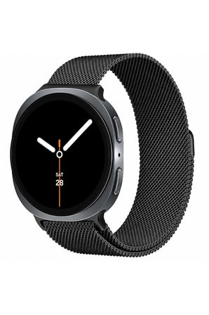 Samsung Galaxy Watch 8 / Watch 9 – 40 mm / 44 mm / Classic 46mm Metal Tokalı Silikon Kordon