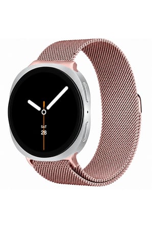 Samsung Galaxy Watch 8 / Watch 9 – 40 mm / 44 mm / Classic 46mm Metal Tokalı Silikon Kordon