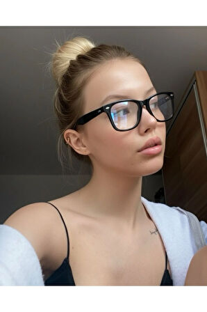 Goldin Siyah Wayf Unisex Ekran okuma Gözlük Mavi ışık korumalı