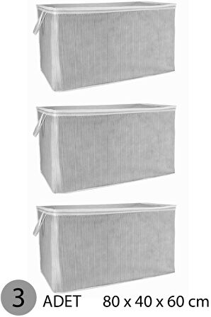 YORGAN HURCU MEGA HURÇ 80x60x40 cm GRİ - 3 ADET