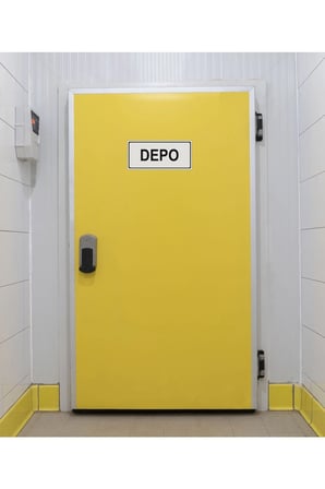 Depo Yönlendirme Levhası 7,5 Cm X 19 Cm Gümüş Renk Metal