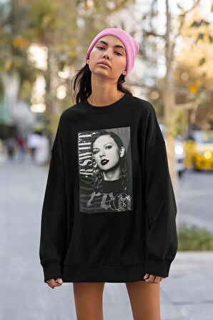 Taylor Swift Red Baskılı Unisex Oversize Şarkıcı Sweatshirt