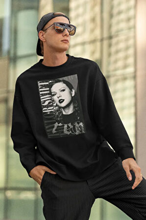 Taylor Swift Red Baskılı Unisex Oversize Şarkıcı Sweatshirt