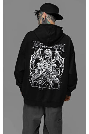 Megadeth Müzik Grubu Baskılı Unisex Oversize Tasarım Hoodie