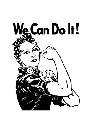 Makiteks Penye Kadın Erkek Yetişkin Baskılı Beyaz Gri Siyah Tshirt Yapabiliriz we can do it