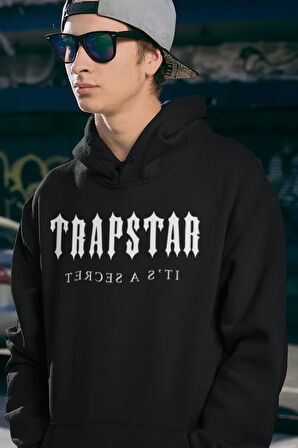 Trapstar Its A Secret Yazılı Unisex Oversize Hoodie