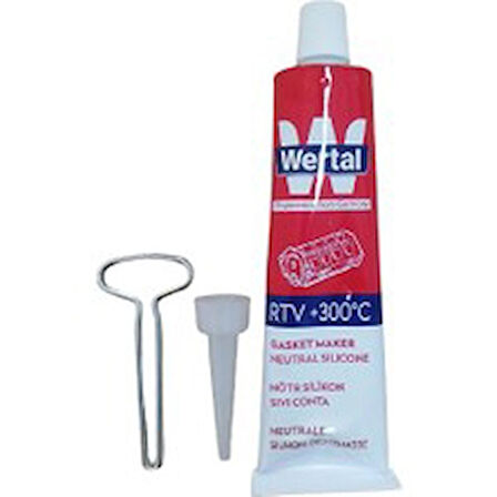 Wertal Siyah Nötr Silikon Sıvı CONTA-80ML