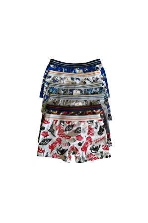 6 Adet Çocuk Boxer
