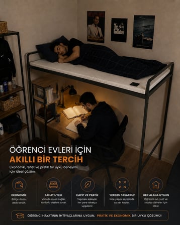 Space Yıkanabilir Kılıflı Yüksek Dns Gri Sünger Kanepe, Koltuk, Yatak Pedi & Şiltesi Topper
