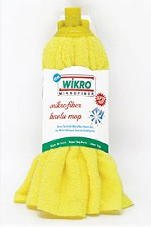 Wikro 2 Adet Mikrofiber Mop Paspas Yedek Ucu Vileda Tipi Mop