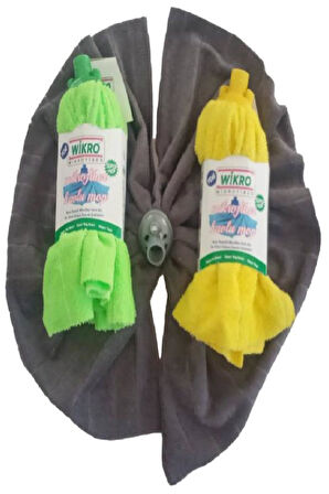 ﻿﻿Wikro 2 Adet Mikrofiber Mop Paspas Yedek Ucu 