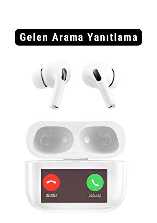 Akıllı Telefon Uyumlu ANC Dokunmatik Oled Ekran Arama Yanıtlama Bluetooth TWS Kulaklık