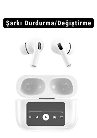 IPhone11 / Pro /Promax Uyumlu ANC Dokunmatik Oled Ekran Arama Yanıtlama Bluetooth TWS Kulaklık