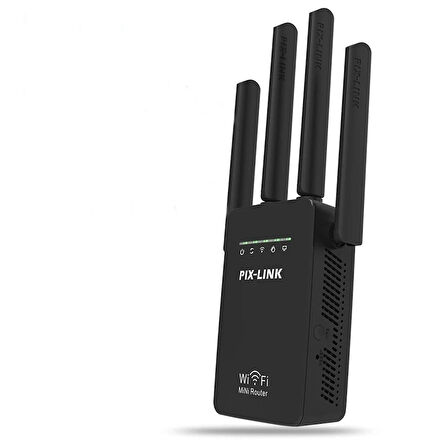 4 Antenli Wi-Fi Sinyal Güçlendirici Geniş Kapsama Alanı