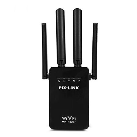 4 Antenli Wi-Fi Sinyal Güçlendirici Geniş Kapsama Alanı
