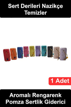 #TopukTaşı Ponza Topuk Taşı Tropikal Kokulu Renkli Ayak Bakımı Nasır ve Sert Deri Temizleyici Gözenekli Pedikür Aksesuarı İpli Askılı Ergonomik Tutuşlu Ev Spa Duş Banyo Ürünü Pürüzsüz Yumuşak Cilt