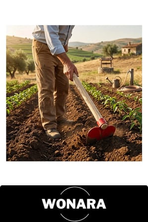 #YarımayÇapa Yarımay Çapa 15x24 cm Çelik Bahçe Tarla Toprak İşleme Ot Temizleme Kanal Açma El Aleti Kırmızı Boyalı Sap Soketli Keskin Ağızlı Dayanıklı Tarımsal Kazma Başlığı Profesyonel Bostan Bağ