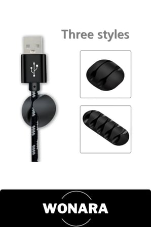 #KabloDüzenleyici Kablo Düzenleyici Set 16 Parça Silikon Kauçuk Yapışkanlı Masaüstü Organizer Klips Tutucu Toparlayıcı Şarj Kulaklık Mouse USB Ev Ofis Bilgisayar TV Masa Düzeni Aksesuar Siyah