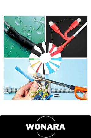 #Makaron Seti 560 Parça Isıyla Daralan Kablo Koruyucu Renkli Shrink Tüp İzolasyon Yalıtım Kılıfı 12 Farklı Boy Kutulu Elektrik Tamir Kiti Kulaklık Şarj USB Ek Yeri Kaplama Çok Amaçlı