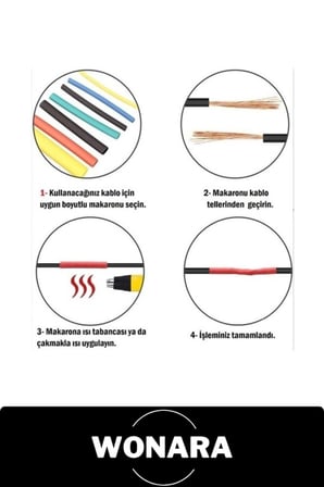 #Makaron Seti 560 Parça Isıyla Daralan Kablo Koruyucu Renkli Shrink Tüp İzolasyon Yalıtım Kılıfı 12 Farklı Boy Kutulu Elektrik Tamir Kiti Kulaklık Şarj USB Ek Yeri Kaplama Çok Amaçlı