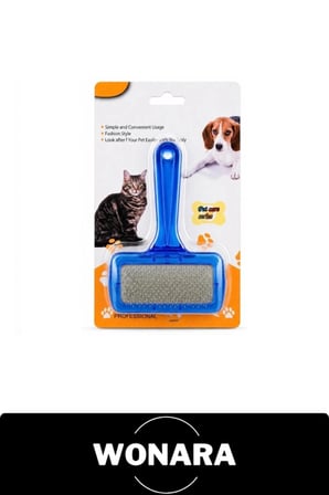 #KediKöpekTarağı Evcil Hayvan Tüy Toplama Metal Uçlu Ergonomik Saplı Profesyonel Pet Bakım Ölü Kıl Alıcı Grooming Fırçası Asma Delikli Kısa Uzun Tüylü Dostlar İçin Blister Kartelalı Pratik Tarama