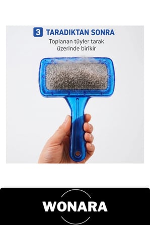 #KediKöpekTarağı Evcil Hayvan Tüy Toplama Metal Uçlu Ergonomik Saplı Profesyonel Pet Bakım Ölü Kıl Alıcı Grooming Fırçası Asma Delikli Kısa Uzun Tüylü Dostlar İçin Blister Kartelalı Pratik Tarama