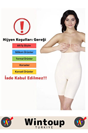 Özel Seri Vücut Şekillendirici Toparlayıcı Kaymaz Sıkılaştırıcı İz Bırakmaz Ten 2XL/3XL Korse