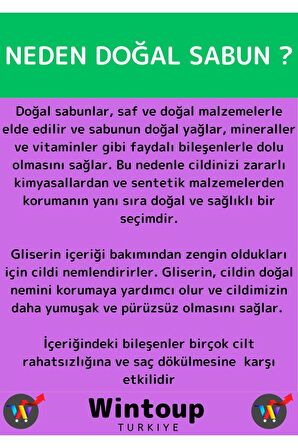 Bitkisel Güzel Kokulu Yasemin Sabunu Doğal Üretim Tüm Cilt Tipleri İçin Uygun 3 Adet