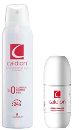 Caldion Women Roll On 50ml & Deodorant 150ml – Kadınlar İçin Kalıcı Ferahlık ve Zarif Koku