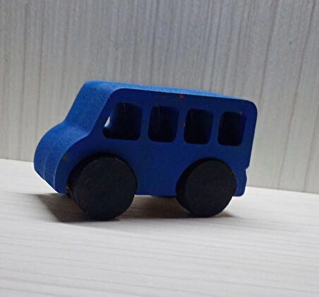 Doğum Günü Hediyesi Ev Hediyesi Ofis Dekor Hediyesi Ahşap Woswos Oyuncak Otobüs
