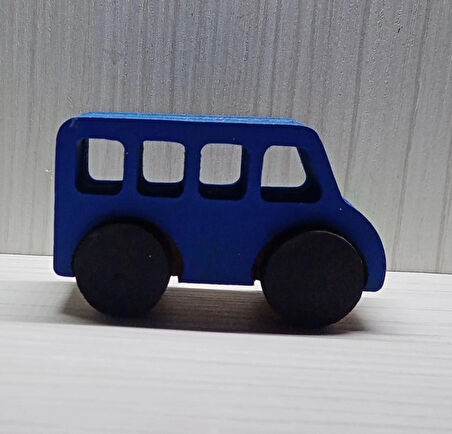 Doğum Günü Hediyesi Ev Hediyesi Ofis Dekor Hediyesi Ahşap Woswos Oyuncak Otobüs