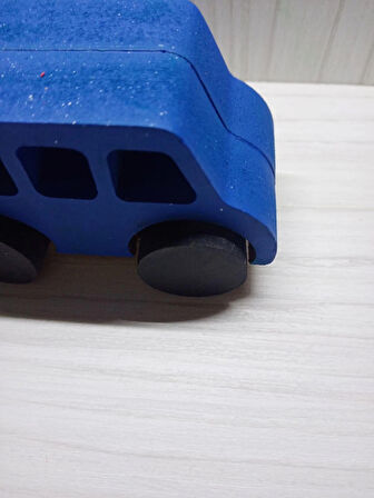 Doğum Günü Hediyesi Ev Hediyesi Ofis Dekor Hediyesi Ahşap Woswos Oyuncak Otobüs