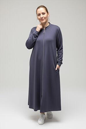 KADIN ÖNÜ FERMUARLI KOLU MANŞETLİ GİZLİ CEPLİ MEVSİMLİK KAP