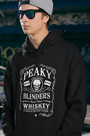 Peaky Blinders Whiiskey Yazılı Unisex Oversize Hoodie