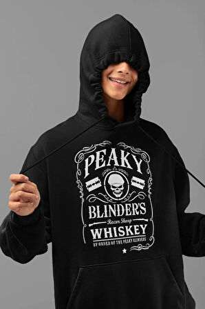 Peaky Blinders Whiiskey Yazılı Unisex Oversize Hoodie