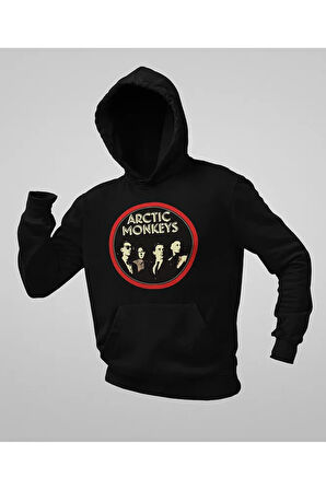 Arctic Monkeys Müzik Grubu Baskılı Unisex Oversize Hoodie