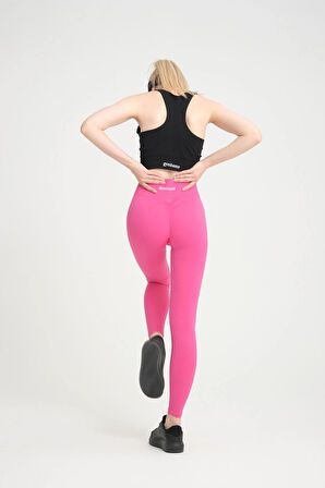 Kalçası Büzgülü Kalça Şekillendirici Push Up Yüksek Bel Toparlayıcı Spor Fitness Yoga Kadın Tayt