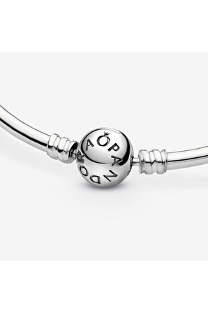 Pandora Tarz, Charm Uyumlu Ball Klips Bangle Bileklik, Tüm Boyutlar17-19-21cm